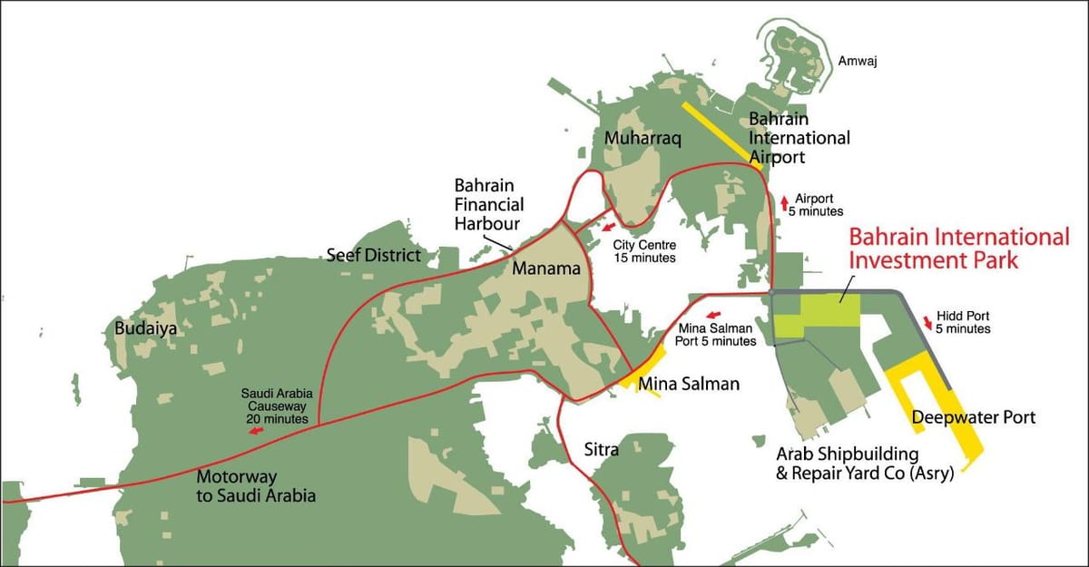 kartta Bahrain 2030