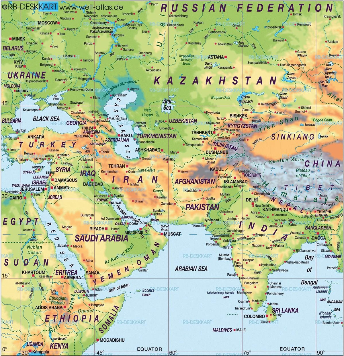 kartta Bahrain kartta maailman atlas