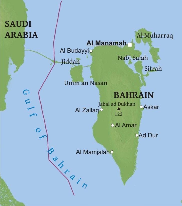 kartta Bahrain silta
