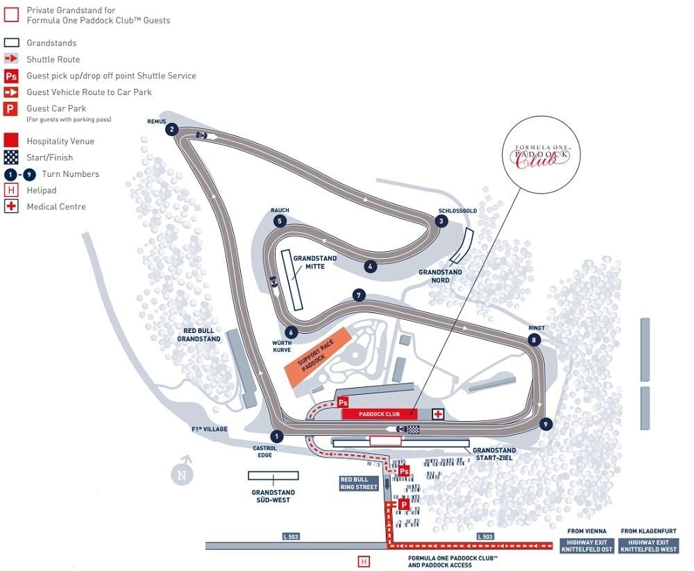 kartta Bahrainin gp