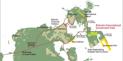 Kartta Bahrain 2030