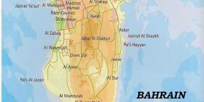 Bahrain kartta paikoissa