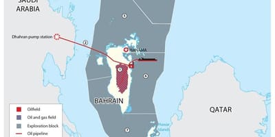 Kartta Bahrain lohkot