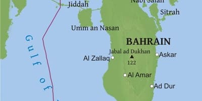 Kartta Bahrain silta