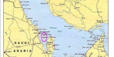 Kartta Bahrainin saari 