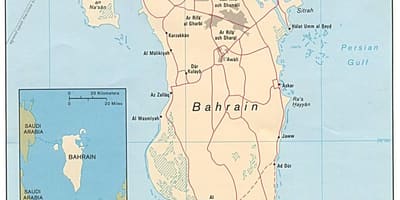 Kartta näyttely road Bahrain