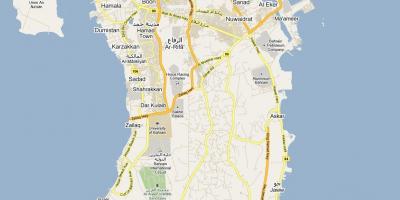 Kartta street map of Bahrain